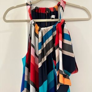 Trina Turk, Halter Dress, Silk, Stripes, long